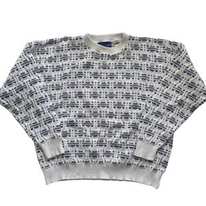 Vintage Knit Sweater Prides Landing Grandma Grandpa Cottage Core Unisex Size XL